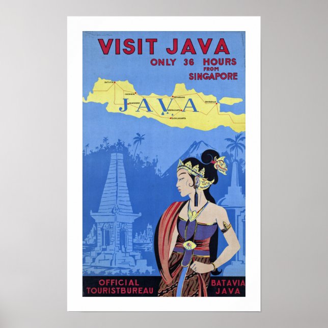 Póster Visitar Java (Frente)