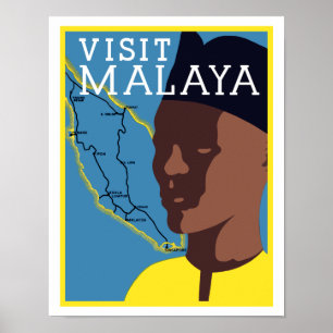 Póster Visitar Malaya