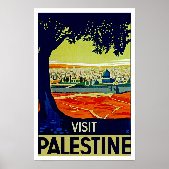 Póster Visitar Palestina (Frente)