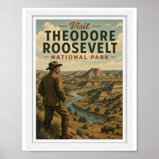 Póster Visitar Parque Nacional Theodore Roosevelt Viaje