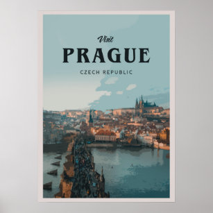 Póster Visitar Praga