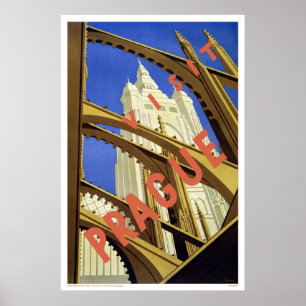 Póster Visitar Praga