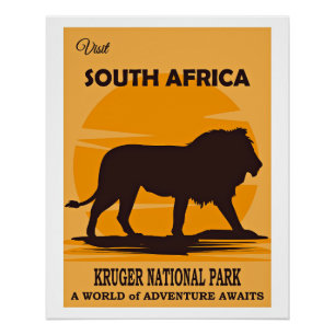 Póster Visitar Sudáfrica