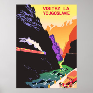 Póster Visitar Yugoslavia