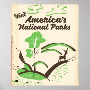 Póster Visite el afiche de la cosecha de los Parques Naci