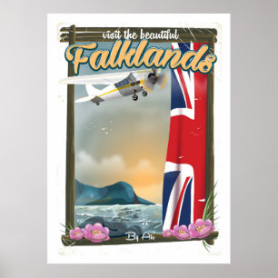Póster Visite el hermoso cartel de viaje de las Islas Mal