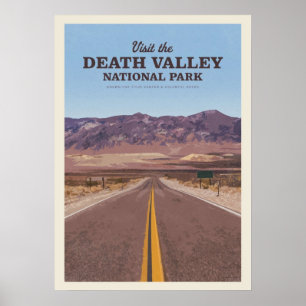 Póster Visite el Parque Nacional del Valle de la Muerte