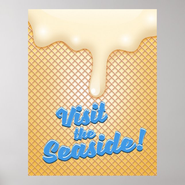 Póster Visite la costa (Frente)