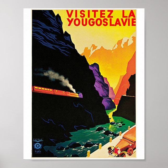 PÓSTER VISITEZ LA YUGOSLAVIE (Frente)