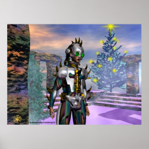 PÓSTER VÍSPERA DE CIBORG DE AÑO NUEVO