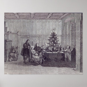 Póster Víspera de navidades en Alemania