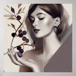 Póster Víspera y fruta prohibida, mujer Muro moderno