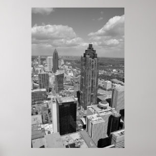 Póster Vista aérea de Atlanta, Georgia