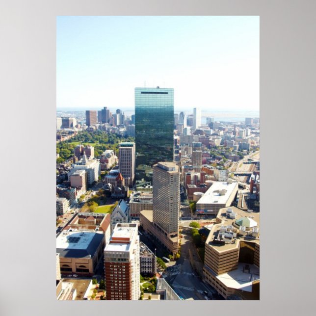 Póster Vista aérea de Boston 2 (Frente)