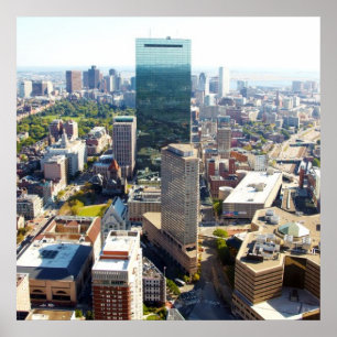Póster Vista aérea de Boston 2