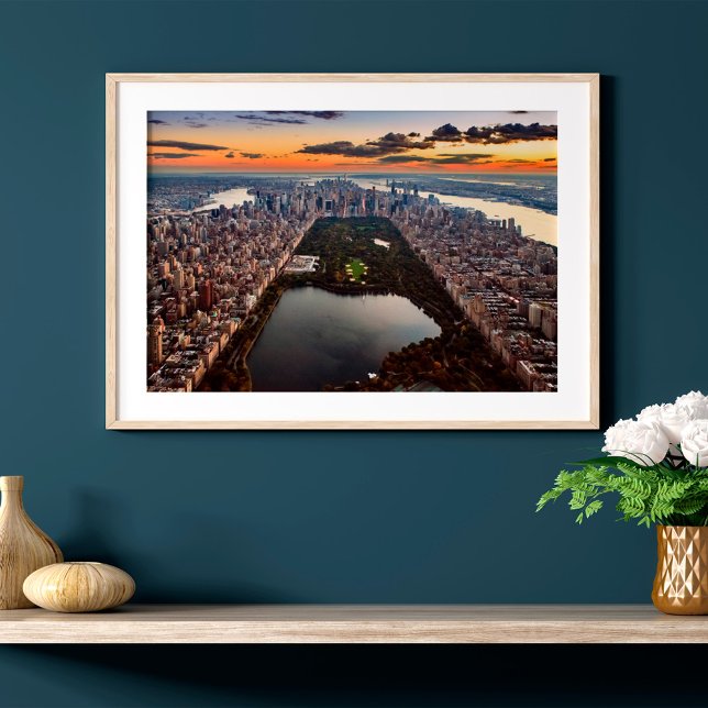 Póster Vista aérea de Central Park al atardecer (Subido por el creador)