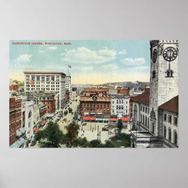 Póster Vista aérea de Harrington Corner (Frente)