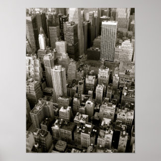 Póster Vista aérea de la ciudad de Nueva York
