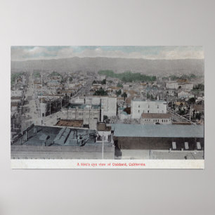 Póster Vista aérea de la ciudad # del 2Oakland, CA