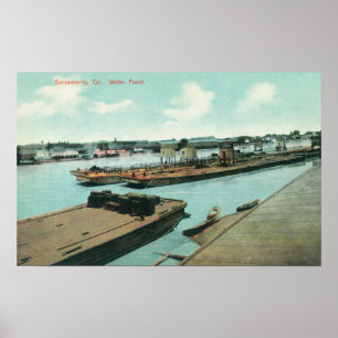 Póster Vista aérea de la costa 3