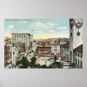 Póster Vista aérea de la esquina de Harrington