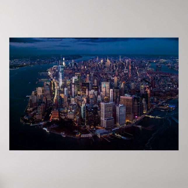 Póster Vista aérea de Manhattan (Frente)