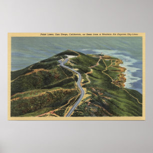 Póster Vista aérea de Point Loma