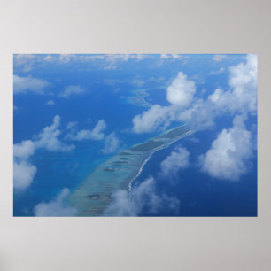 Póster Vista aérea de Rangiroa