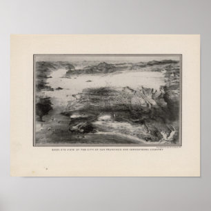 Póster Vista aérea de San Francisco