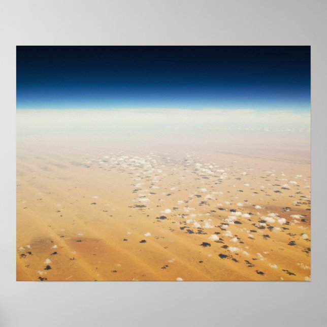 Póster Vista aérea de un desierto (Frente)