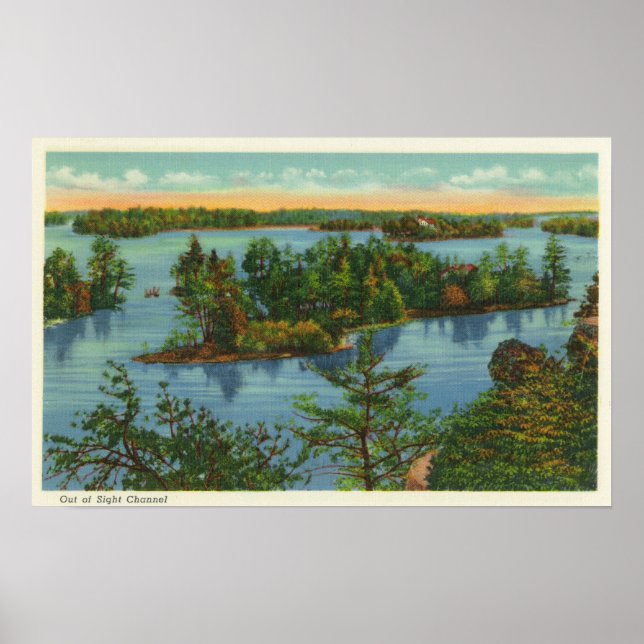 Póster Vista aérea del canal fuera de la vista (Frente)