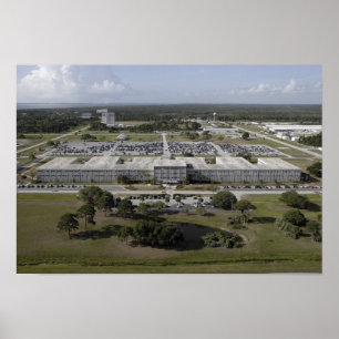 Póster Vista aérea del Centro Espacial Kennedy