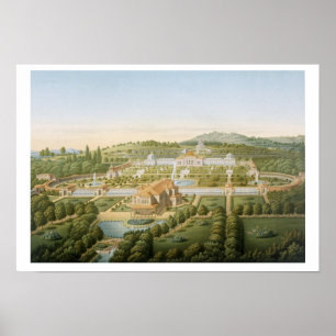 Póster Vista aérea del chalet de rey Guillaume de Wurt