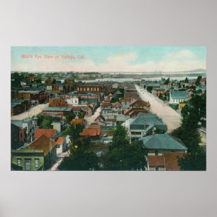 Póster Vista aérea del CityVallejo, CA