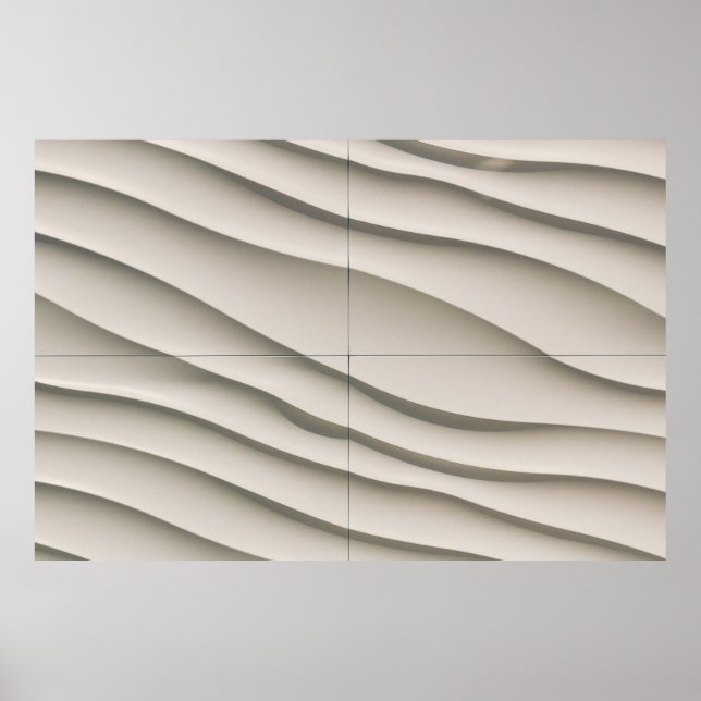 Póster Vista aérea del desierto (Frente)