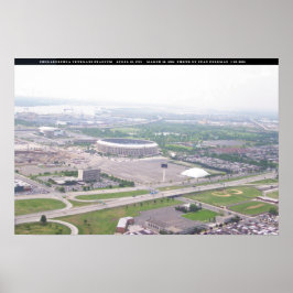Póster Vista aérea del estadio Philadelphia PA Veterans