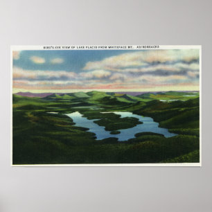 Póster Vista aérea del Lake Placid