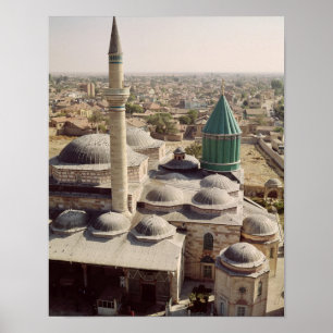 Póster Vista aérea del Mevlana Tekke