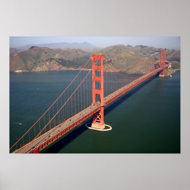 Póster Vista aérea del puente Golden Gate en 2 (Frente)