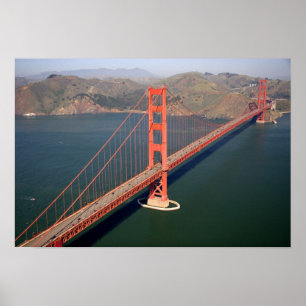 Póster Vista aérea del puente Golden Gate en el 2