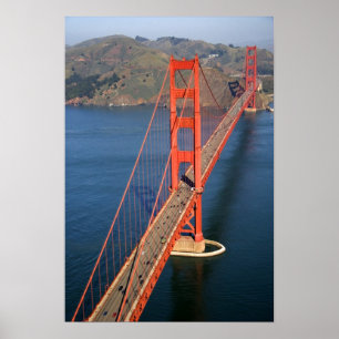 Póster Vista aérea del puente Golden Gate en la