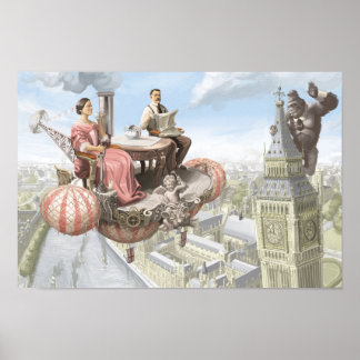 PÓSTER VISTA AÉREA DEL PUNK DE VAPOR