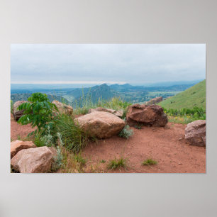 Póster Vista al Parque de las Rocas Rojas