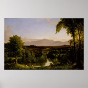 Póster Vista Catskill — Otoño temprano por Thomas Cole