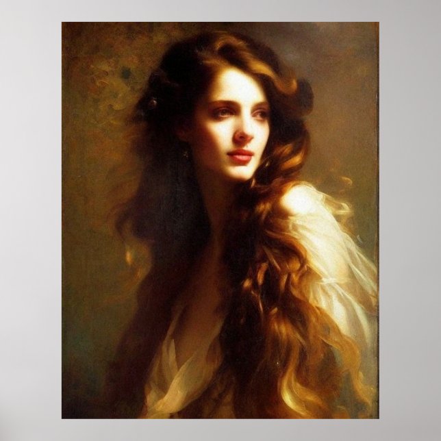 Póster Vista clásica Hermosa Mujer Perfecta 2 Poster (Frente)