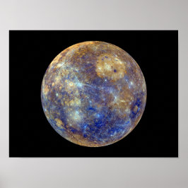 Póster Vista colorida del mercurio