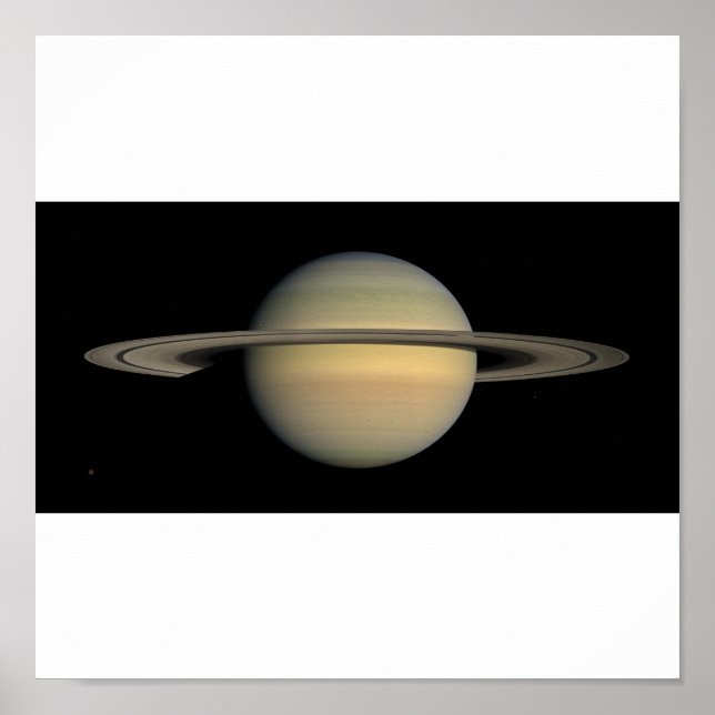 Póster Vista completa de Saturno (Frente)