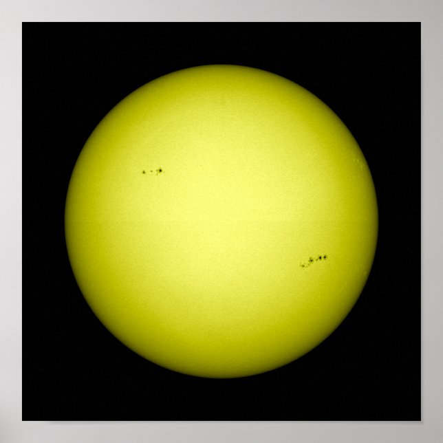 Póster Vista completa del Sol (Frente)
