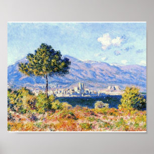 Póster Vista de Antibes desde la meseta de Notre-Dame