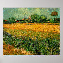 Póster Vista de Arles con irlandeses por Vincent van Gogh